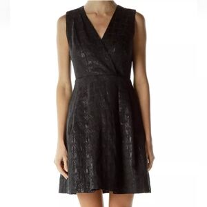 Kirna Zabete Target Dress Size 8 Black Metallic A-Line Sleeveless Wedding Event